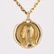 French 18 Karat Yellow Gold Virgin Mary Augis Medal, 1960s, Image 7
