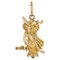 18 Karat Yellow Gold Owl Pendant, 1960s 1