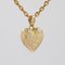 Modern 18 Karat Yellow Gold Heart-Shaped Domed Pendant 5