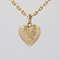 Modern 18 Karat Yellow Gold Heart-Shaped Domed Pendant 4