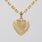 Modern 18 Karat Yellow Gold Heart-Shaped Domed Pendant 8