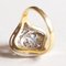 Anillo de diamantes estilo Art Déco de 18 kt en oro amarillo y blanco, Imagen 8