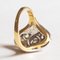 Art Deco Style 18 Karat Yellow and White Gold Diamond Ring 9