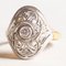 Art Deco Style 18 Karat Yellow and White Gold Diamond Ring, Image 7