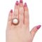 14 Karat Rose Gold Ring with South-Sea Pearl, Topazs, Tourmaline, Iolite and Diamonds 4