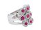 18 Karat White Gold Band Ring with Rubies and Diamonds 2