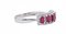 18 Karat White Gold Ring with Rubies and Diamonds 2