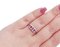 18 Karat White Gold Ring with Rubies and Diamonds 5