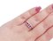 18 Karat White Gold Ring with Rubies and Diamonds, Image 5