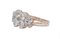 14 Karat Rose Gold Ring with Aquamarine and Diamond, 1970s 2