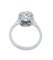 18 Karat White Gold Ring with Aquamarine Topaz and Diamonds, Image 3