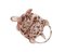 Ring Schildkröte aus Roségold und Silber mit Rubinen und Diamanten 3