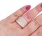 Anello a fascia in oro rosa 18 carati con diamanti, Immagine 5
