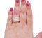 Anello a fascia in oro rosa 18 carati con diamanti, Immagine 4
