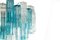 Mid-Century Blue and Clear Murano Glass Tronchi Chandelier, 1970s, Image 8