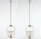 Lampes à Suspension ou Lanternes Art Déco en Verre de Murano et Laiton attribuées à Ercole Barovier, 1940s, Set de 2 7