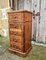 Table de Chevet Vintage en Marbre et Noyer, France, 1940s 5