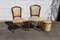 Vintage French Wooden Dining Chairs, 1950s, Set of 2 2