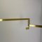 Minimalist Swing Arm Brass Wall Light in the style of Stilnovo, Italy, 1960s 18