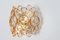 Applique in ottone dorato e cristallo attribuite a Palwa, Germania, anni '60, set di 2, Immagine 6