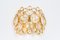 Applique in ottone dorato e cristallo attribuite a Palwa, Germania, anni '60, set di 2, Immagine 2
