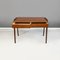 Mid-Century German Wooden Desk with Drawers and Brass Details, 1960s 3