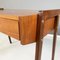 Mid-Century German Wooden Desk with Drawers and Brass Details, 1960s 11