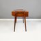 Deutscher Mid-Century Schreibtisch aus Holz mit Schubladen & Messingdetails, 1960er 4