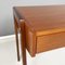 Mid-Century German Wooden Desk with Drawers and Brass Details, 1960s 7
