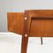 Mid-Century German Wooden Desk with Drawers and Brass Details, 1960s 12