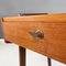 Mid-Century German Wooden Desk with Drawers and Brass Details, 1960s 10