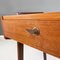 Mid-Century German Wooden Desk with Drawers and Brass Details, 1960s, Image 10