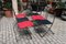 Red and Black Luisa Folding Chairs by Marcello Cuneo for Mobel, 1970s, Set of 6 15