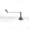 Lampe de Bureau Ajustable Moderne en Métal Noir et Argent, Italie, 1980s 5