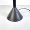 Lampada da tavolo moderna regolabile in metallo nero e argentato, Italia, anni '80, Immagine 15