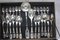 Silver Plated Cutlery and Serving Utensils for 12, 1970s, Set of 49 3