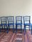 French Blue Bistro Chairs, Set of 4 2