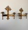 Hammered Wrought Iron Sconces, Set of 2 4