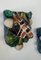 Antique French Sculptural Majolica Wall Pockets, Set of 2, Image 3