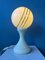 Space Age White Opaline Glass Table Lamp, 1970s 4