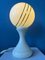 Space Age White Opaline Glass Table Lamp, 1970s, Image 3