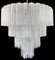 Large Vintage Murano Glass Tiered Chandelier with 78 Alabaster White Glasses, 1990s 11