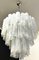 Großer dreistufiger Kronleuchter aus Muranoglas in Weißem Albaster, 1980er 6