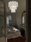 Lampadario a tre livelli in vetro di Murano bianco albaster, anni '80, Immagine 7