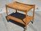 Mid-Century Modern Bar Cart in Oak attributed to Hans Wegner, Denmark, 1950s, Image 5