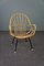 Dutch Rattan Armchair with Armrests, 1960s, Image 1