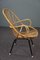 Dutch Rattan Armchair with Armrests, 1960s, Image 3