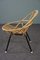 Fauteuil en Rotin avec Accoudoirs, Pays-Bas, 1960s 5