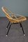 Dutch Rattan Lounge Chair with Armrests, 1960s 3