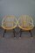 Dutch Rattan Longe Chairs with Pillows, 1960, Set of 2 1